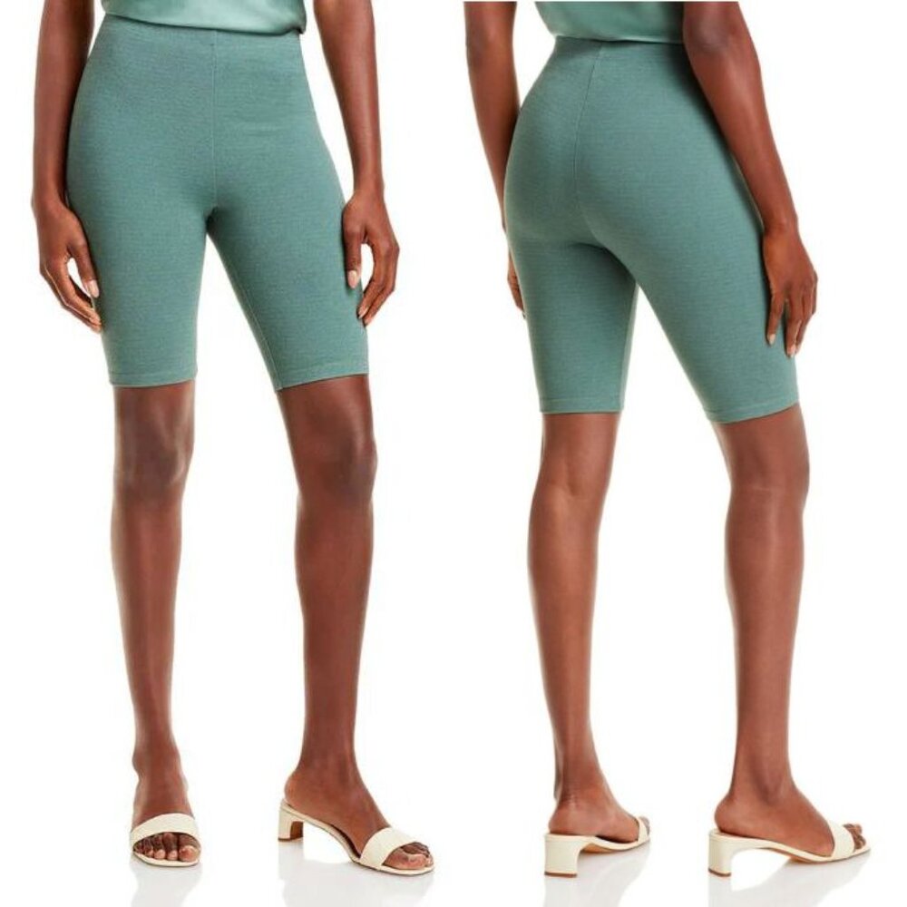 SABLYN Paulina Bike Shorts Size M Green Stretch Jersey Fitness Workout NEW $275